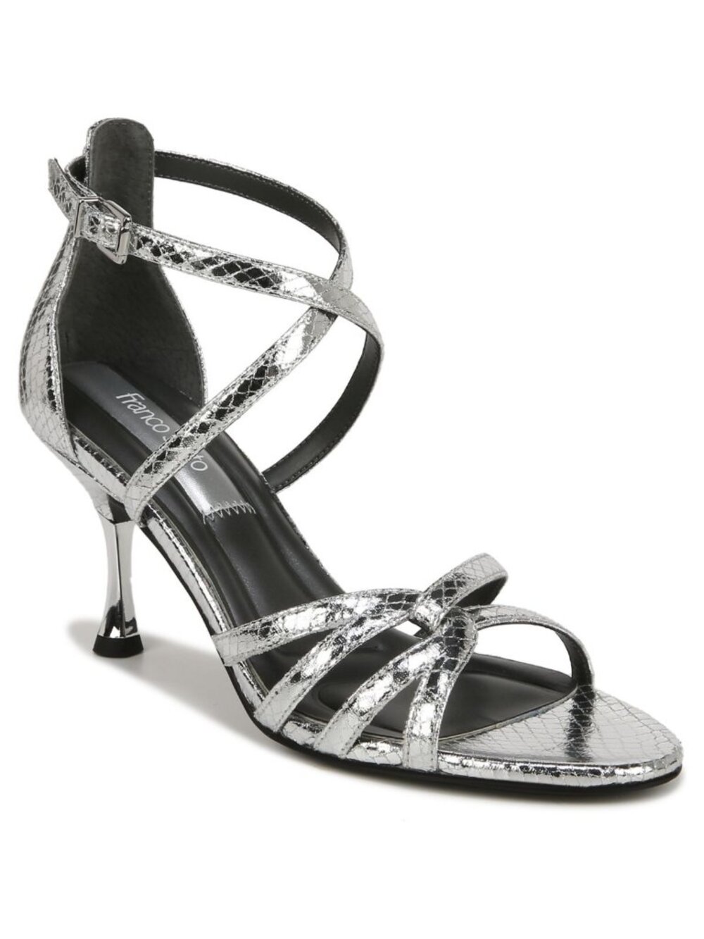 Franco Sarto Women's Rika Sandals Silver Size 8.5 NEW
